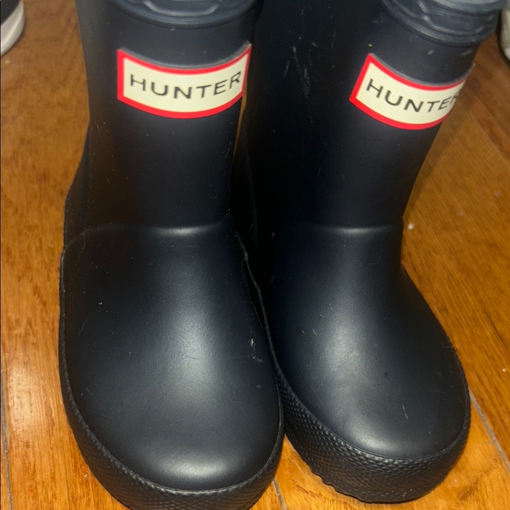 Hunter Kids Black Rain Boots